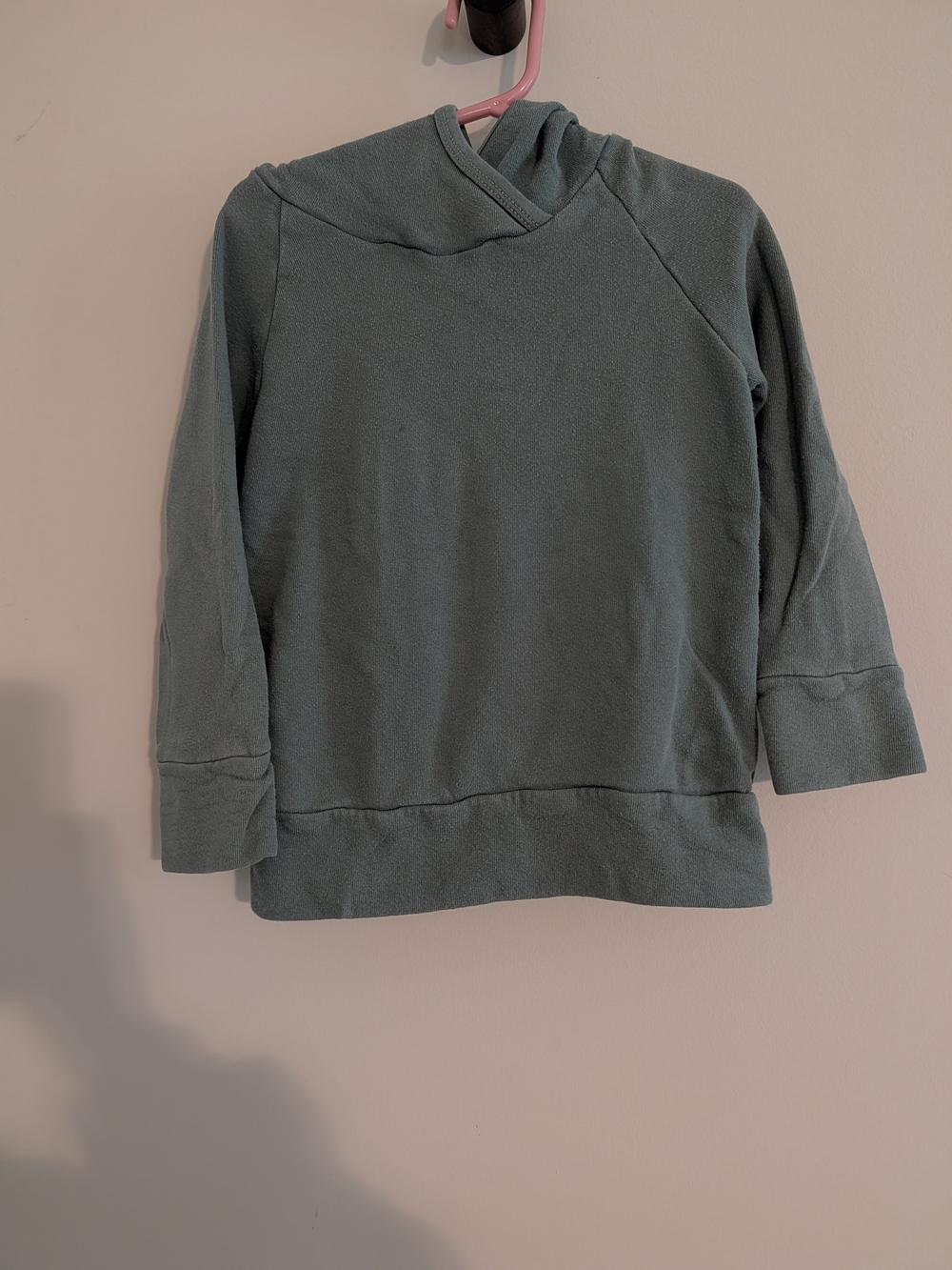 Kids Hooded Pullover Sweatshirt - Sage Green